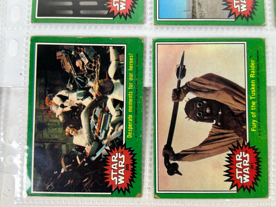 Vintage 1977 Star Wars Trading Cards And Vintage 1980 Star Wars The Empire Strikes Back Trading Cards, 50 Cards All In Plastic Sleeves [Photo 16]