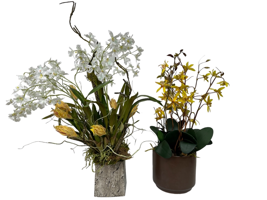 Last Minute Add - Pair Of Artificial Indoor Plants 32H