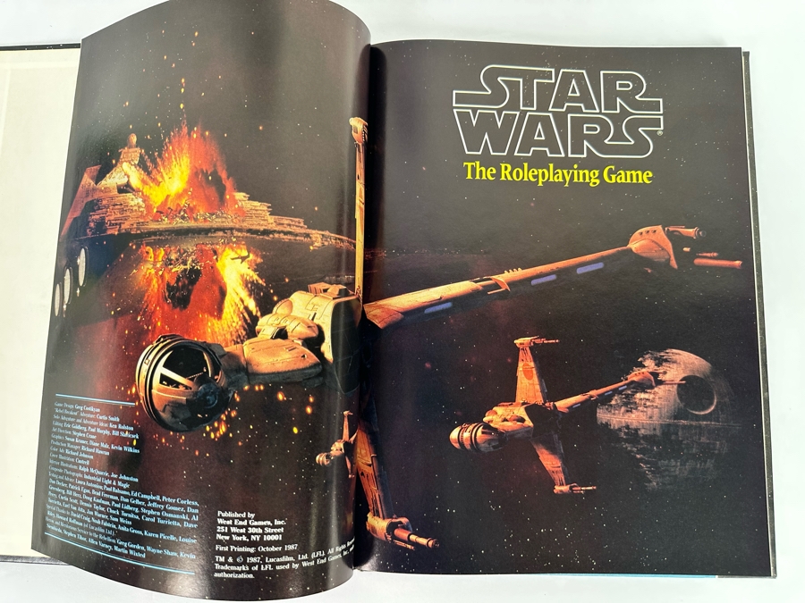 First Printing 1987 Star Wars The Roleplaying Game By West End Games Game Design By Greg Costikyan [Photo 3]