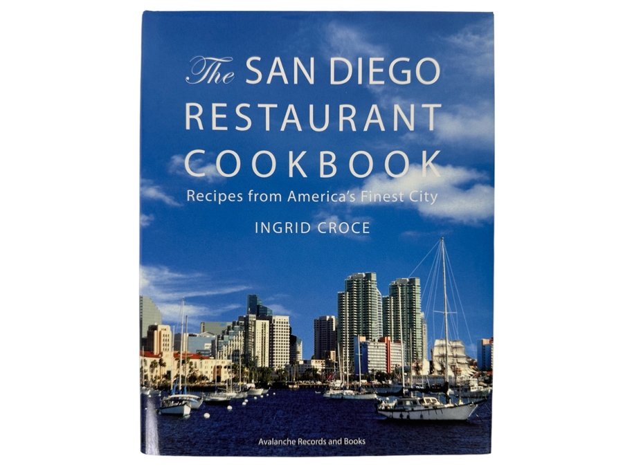 Signed Book The San Diego Restaurant Cookbook Recipes From America's Finest City Signed By Ingrid Croce (Widow Of Singer-Songwriter Jim Croce) [Photo 2]