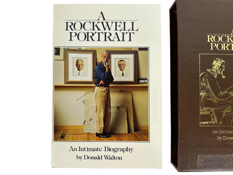 Signed Limited Edition First Printing Hardcover Book With Slipcover A Rockwell Portrait Signed And Numbered By Donald Walton 1978 [Photo 2]