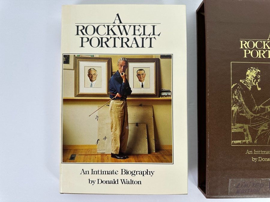 Signed Limited Edition First Printing Hardcover Book With Slipcover A Rockwell Portrait Signed And Numbered By Donald Walton 1978 [Photo 5]