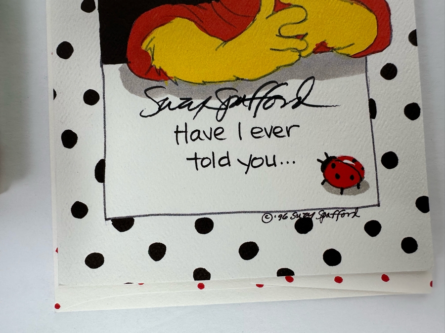 Signed Suzy Spafford Book Alphabetical Soup And Four Signed Suzy Spafford Greeting Cards [Photo 12]