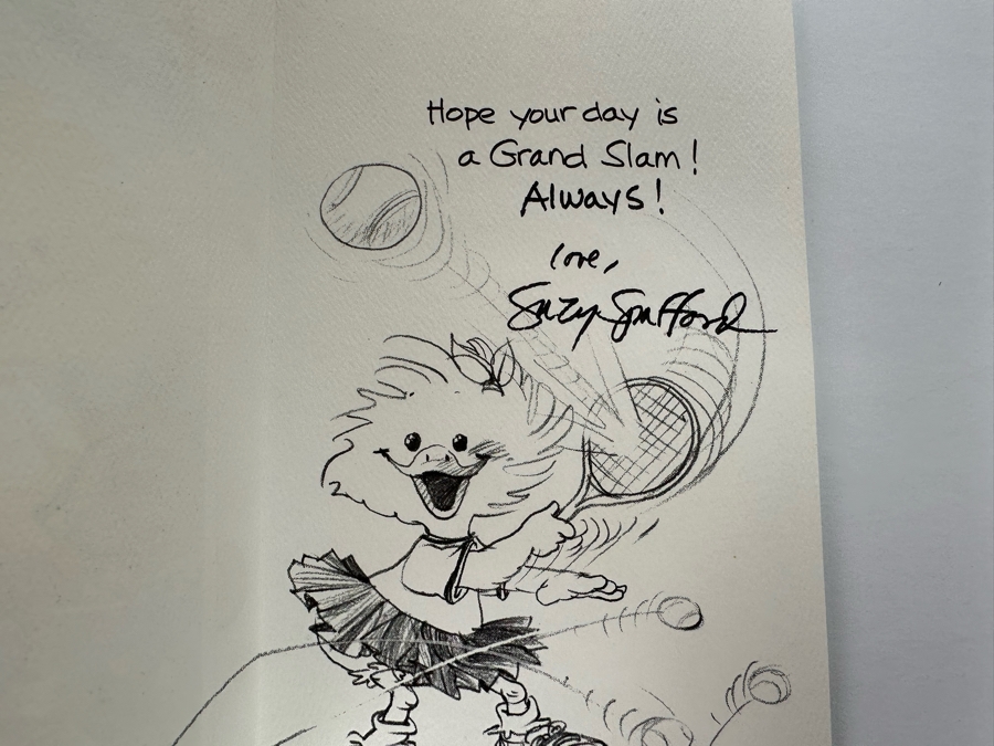 Signed Suzy Spafford Book Alphabetical Soup And Four Signed Suzy Spafford Greeting Cards [Photo 10]