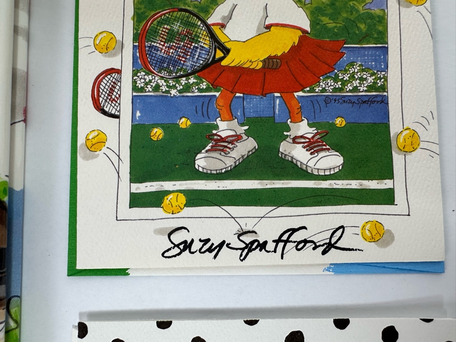 Signed Suzy Spafford Book Alphabetical Soup And Four Signed Suzy Spafford Greeting Cards [Photo 9]