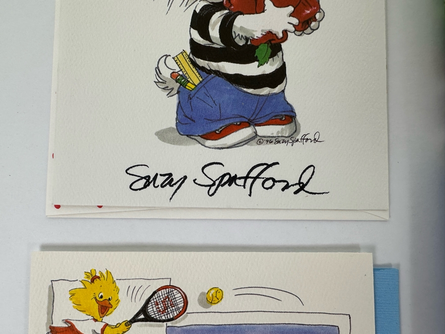 Signed Suzy Spafford Book Alphabetical Soup And Four Signed Suzy Spafford Greeting Cards [Photo 15]