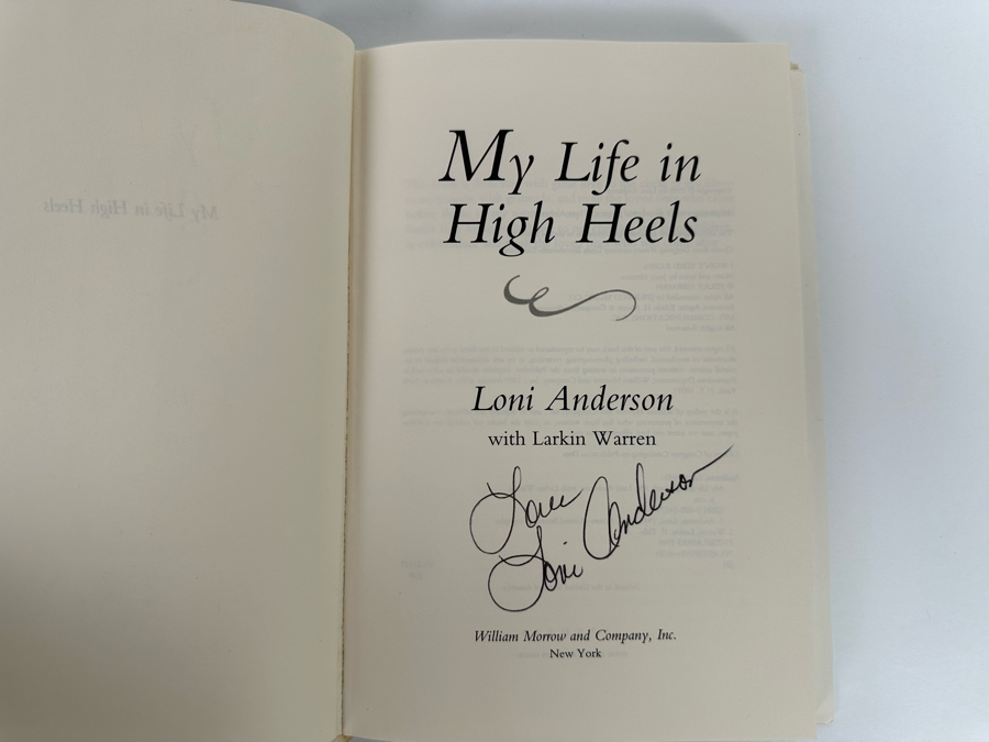 Signed Hardcover Book My Life in High Heels Signed By Loni Anderson On Two Separate Pages [Photo 5]