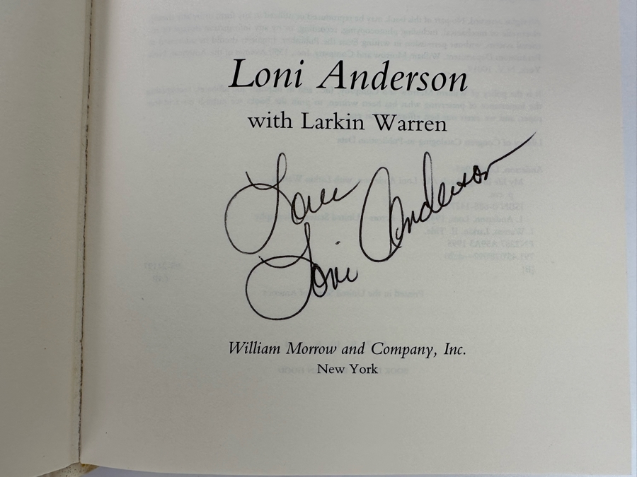 Signed Hardcover Book My Life in High Heels Signed By Loni Anderson On Two Separate Pages [Photo 6]