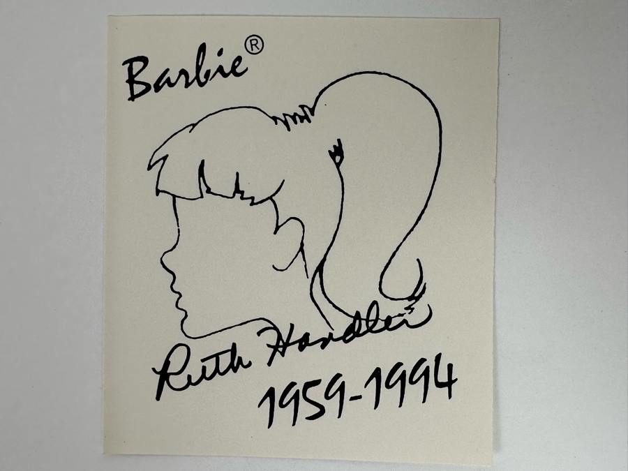 Signed Hardcover Book Dream Doll The Ruth Handler Story The Rollercoaster Life Story Of A Business Genius - Founder Of Mattel, Creator Of Barbie Signed By Ruth Handler With Photo Of Her Signing The Book Signed 'Barbie's Mom' [Photo 6]