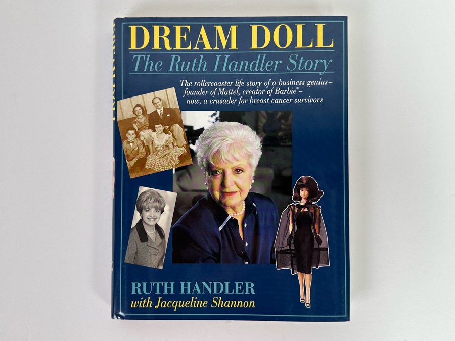 Signed Hardcover Book Dream Doll The Ruth Handler Story The Rollercoaster Life Story Of A Business Genius - Founder Of Mattel, Creator Of Barbie Signed By Ruth Handler With Photo Of Her Signing The Book Signed 'Barbie's Mom' [Photo 5]