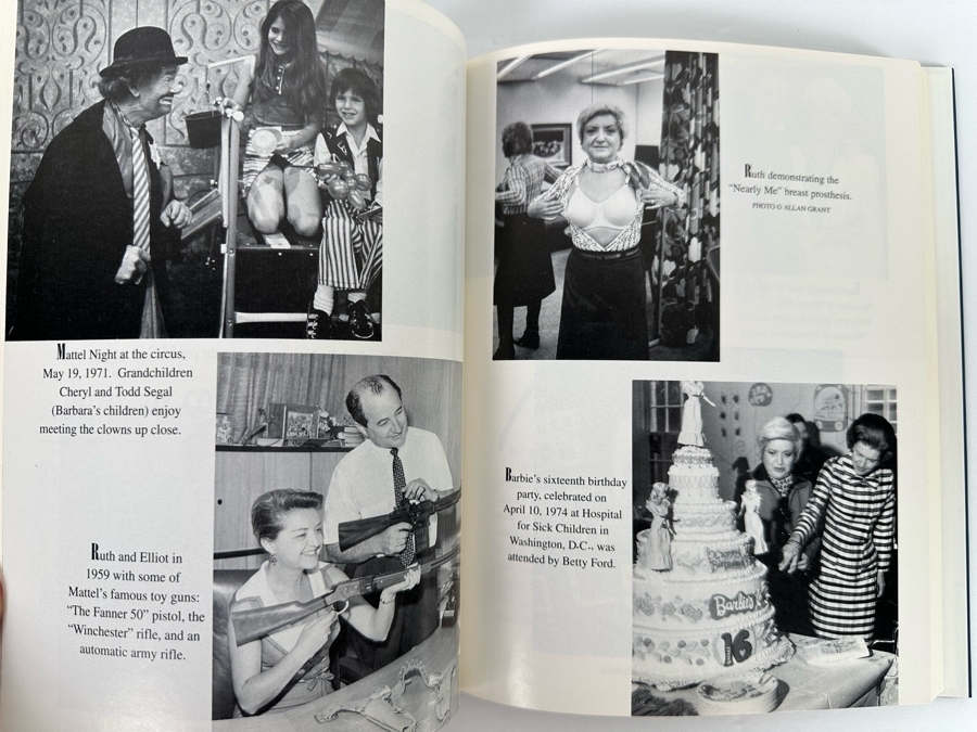 Signed Hardcover Book Dream Doll The Ruth Handler Story The Rollercoaster Life Story Of A Business Genius - Founder Of Mattel, Creator Of Barbie Signed By Ruth Handler With Photo Of Her Signing The Book Signed 'Barbie's Mom' [Photo 14]