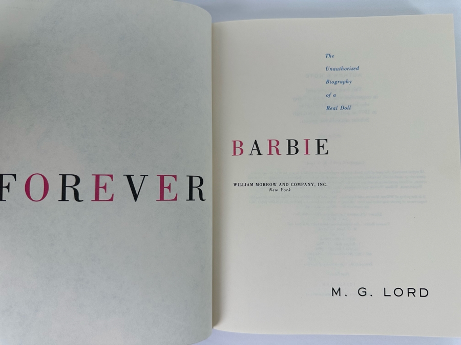 Pair Of First Edition Barbie Books: Forever Barbie: The Unauthorized Biography Of A Real Doll & Dream Doll The Ruth Handler Story [Photo 5]