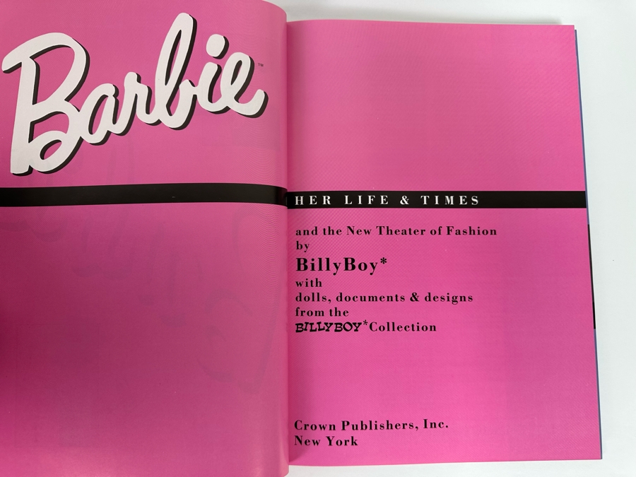 Pair Of First Edition Barbie Hardcover Books: Barbie What A Doll! By Laura Jacobs & Barbie Here Life & Times By Billyboy [Photo 6]