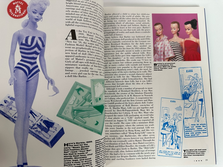 Pair Of First Edition Barbie Hardcover Books: Barbie What A Doll! By Laura Jacobs & Barbie Here Life & Times By Billyboy [Photo 10]