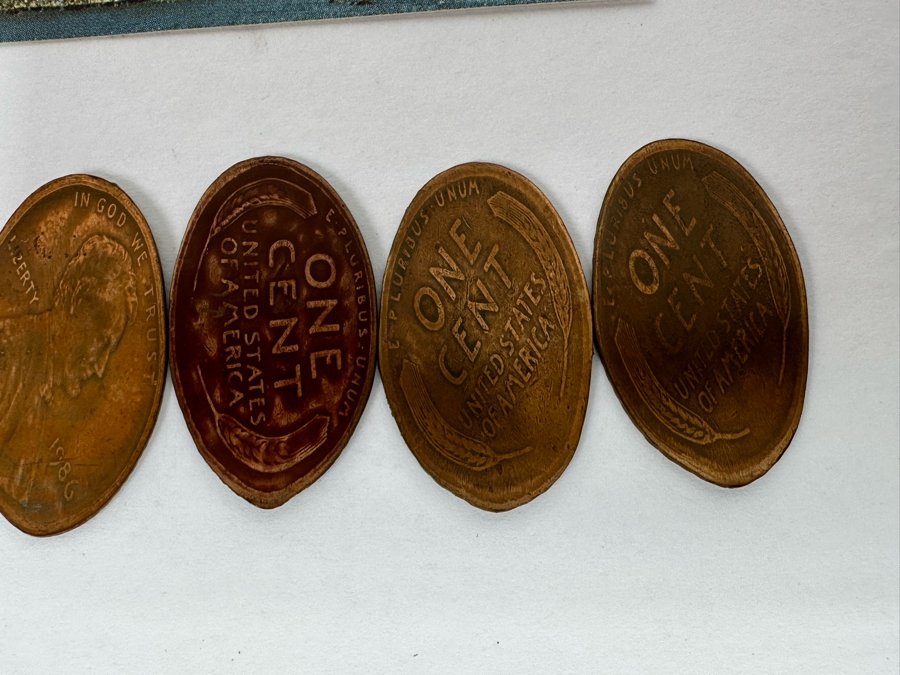 Statue Of Liberty First Day Covers Stamps And Eight Vintage Statue Of Liberty Rolled Pennies [Photo 12]