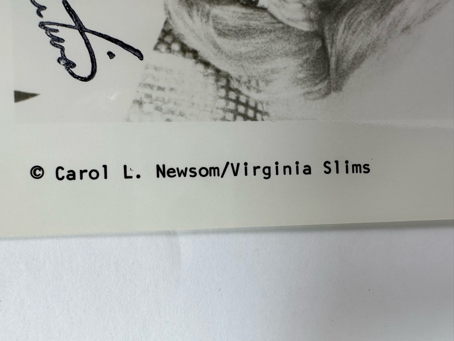 Signed Martina Navratilova (One Of The Greatest Tennis Players Of All Time) Photograph By Carol L. Newsom Virginia Slims World Championship Series 10 X 8 [Photo 7]