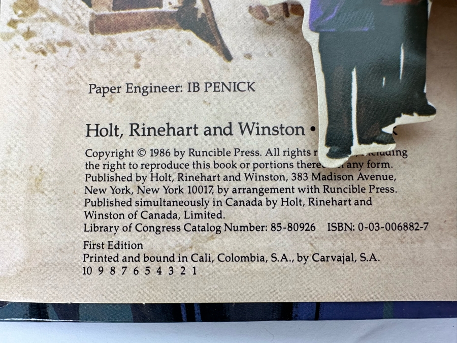 First Edition The Story Of The Statue Of Liberty Pop-Up Book By Ib Penick & Joseph Forte 1986 [Photo 4]