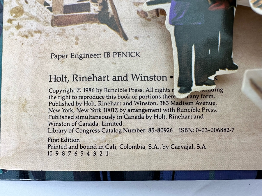 First Edition The Story Of The Statue Of Liberty Pop-Up Book By Ib Penick & Joseph Forte 1986 [Photo 5]