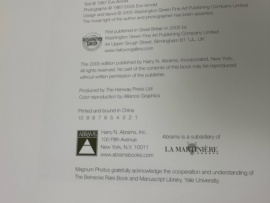 First Edition Book Marilyn Monroe By Eve Arnold [Photo 8]