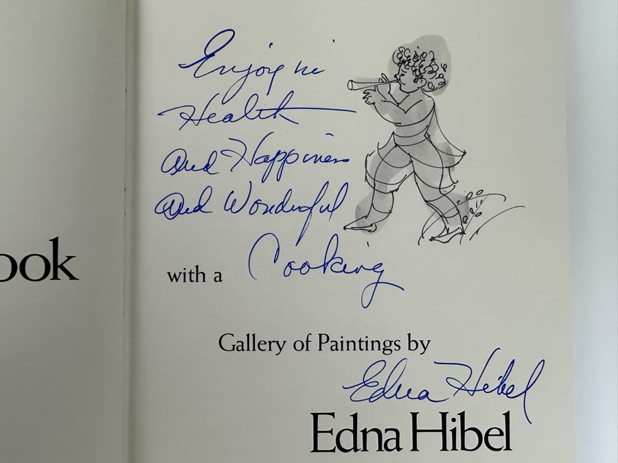 Signed First Printing Hardcover Book Fay Burg's Lake Kezar Cookbook With A Gallery Of Paintings By Edna Hibel Signed By Edna Hibel [Photo 11]