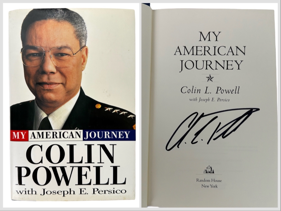 Signed First Edition Hardcover Book My American Journey Signed By Colin L. Powell 1995