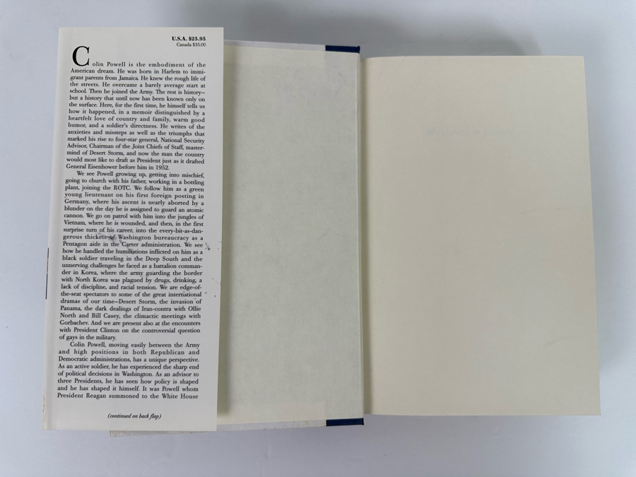 Signed First Edition Hardcover Book My American Journey Signed By Colin L. Powell 1995 [Photo 5]