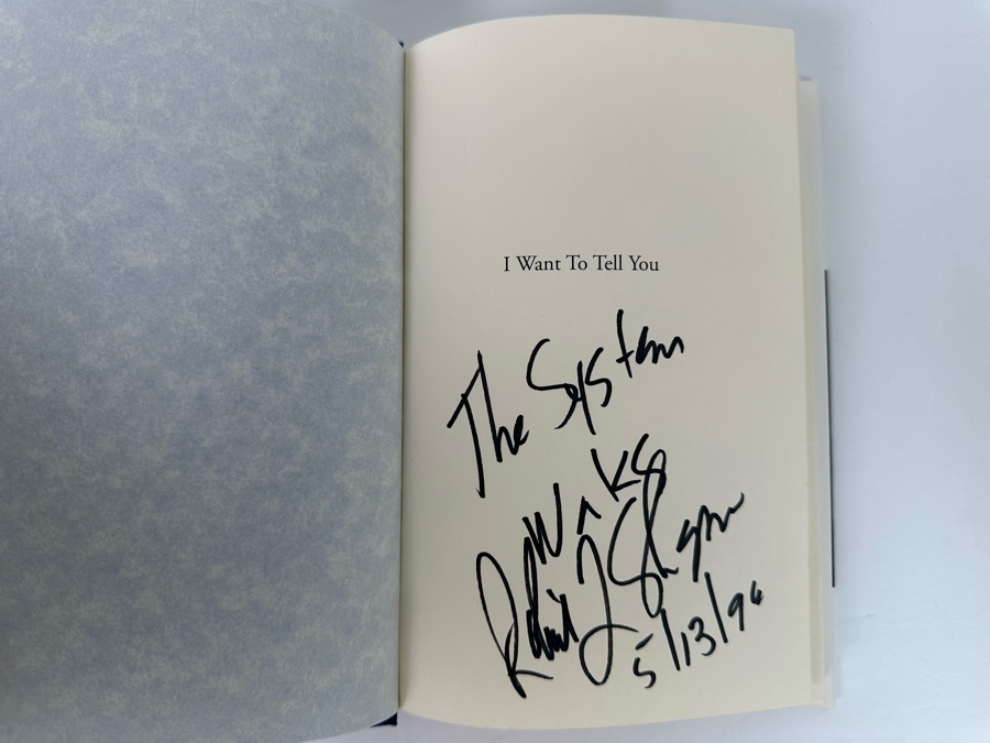 Signed First Edition Hardcover Book I Want To Tell You By O.J. Simpson Signed By Signed By Robert L. Shapiro On Back Cover And Inside Book 1995 [Photo 7]