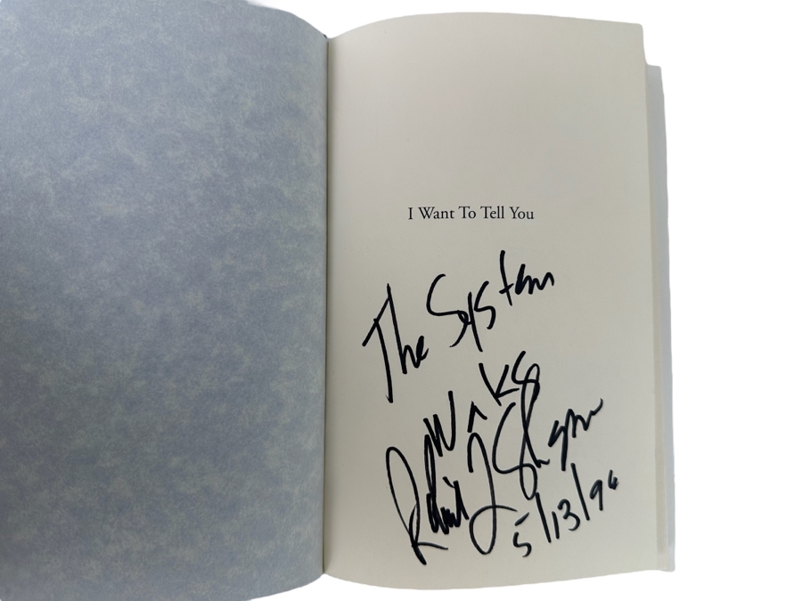 Signed First Edition Hardcover Book I Want To Tell You By O.J. Simpson Signed By Signed By Robert L. Shapiro On Back Cover And Inside Book 1995 [Photo 2]