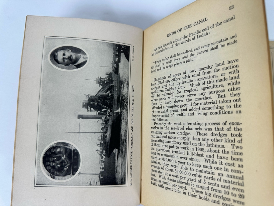Vintage 1914 Hardcover Book The Panama Canal By Frederic J. Haskin With Photographs By Ernest Hallen Plus The Official Handbook Of The Panama Canal Reprinted In 1979 [Photo 8]