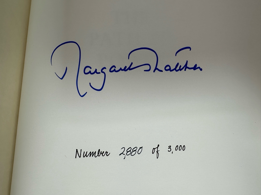 Signed Limited First Edition Easton Press Leather-Bound Hardcover Book Margaret Thatcher The Path To Power Signed By Margaret Thatcher Numbered 2,880 Of 3,000 1995 [Photo 11]