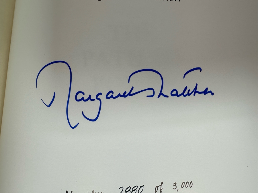 Signed Limited First Edition Easton Press Leather-Bound Hardcover Book Margaret Thatcher The Path To Power Signed By Margaret Thatcher Numbered 2,880 Of 3,000 1995 [Photo 10]