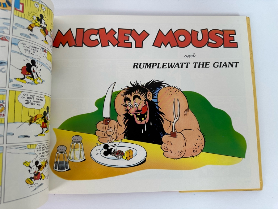First Edition Hardcover Book Walt Disney's Mickey Mouse In Color 1930s Disney Comic Strip Classics 1988 [Photo 13]