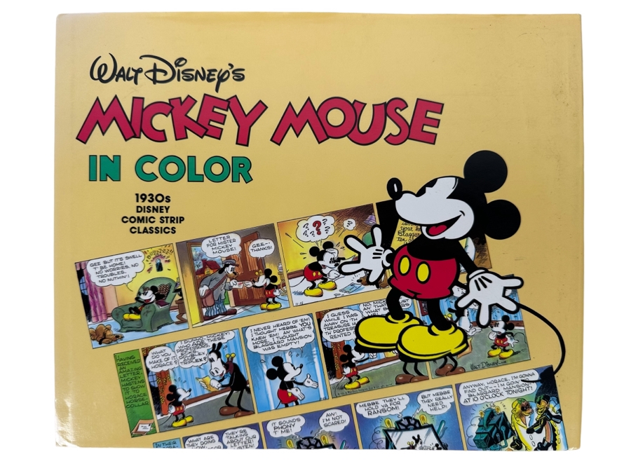 First Edition Hardcover Book Walt Disney's Mickey Mouse In Color