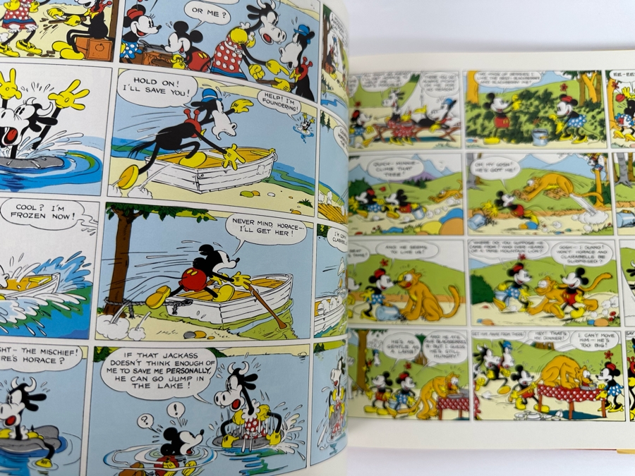 First Edition Hardcover Book Walt Disney's Mickey Mouse In Color 1930s Disney Comic Strip Classics 1988 [Photo 12]