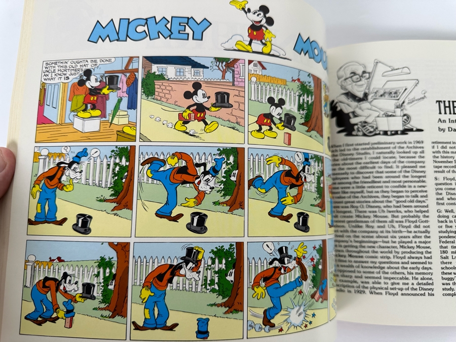 First Edition Hardcover Book Walt Disney's Mickey Mouse In Color 1930s Disney Comic Strip Classics 1988 [Photo 10]