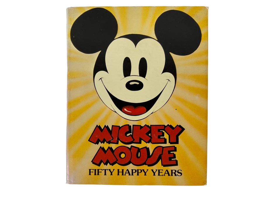 First Edition Hardcover Book Mickey Mouse Fifty Happy Years 1977