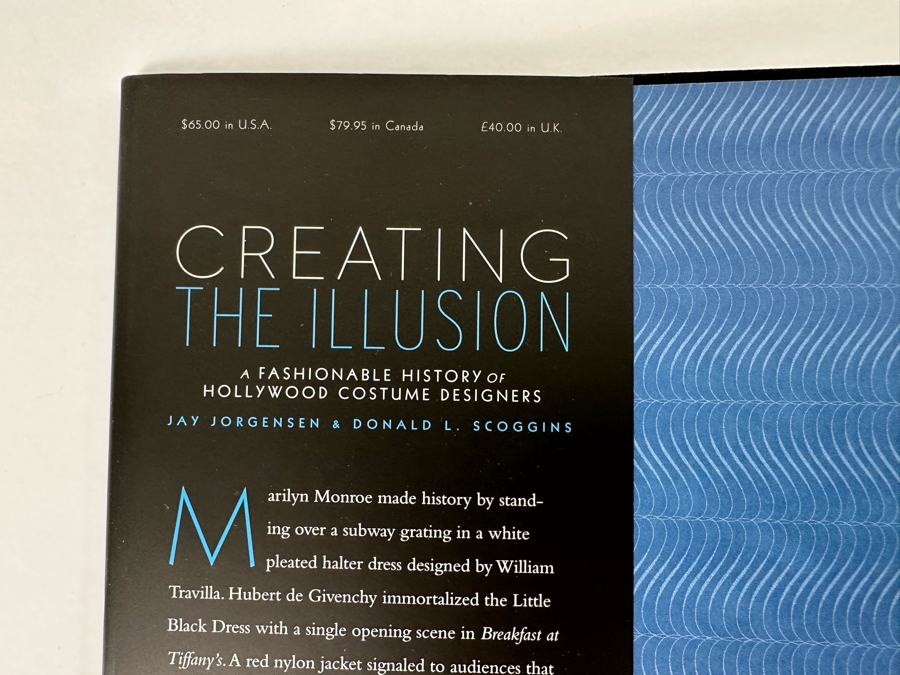 First Printing Hardcover Book Creating The Illusion A Fashionable History Of Hollywood Costume Designers By Jay Jorgensen & Donald L. Scoggins 2015 [Photo 4]
