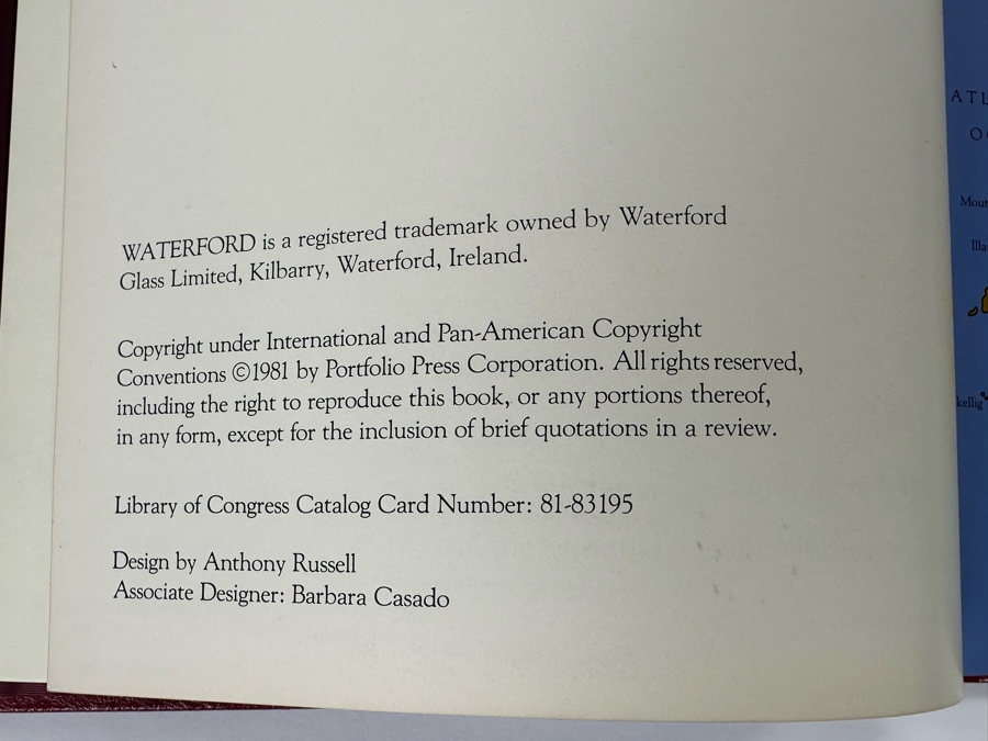 Signed Limited Edition First Printing Hardcover Book Waterford An Irish Art Signed By Ida Grehan [Photo 7]