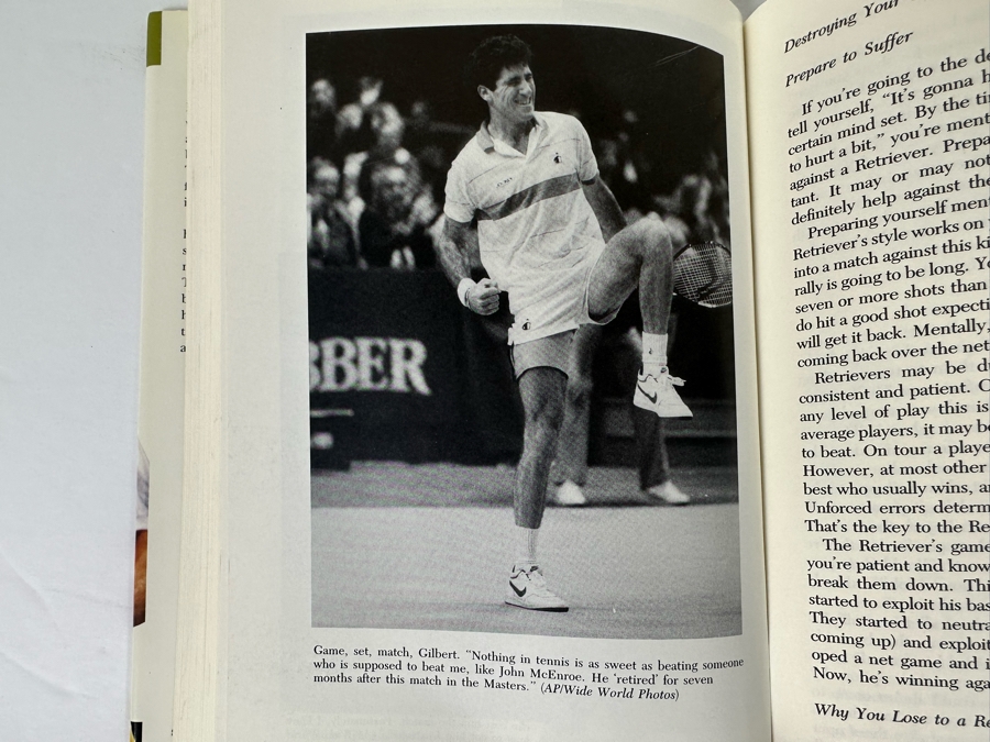 Signed First Edition Hardcover Book Winning Ugly Mental Warfare In Tennis - Tales From The Tour And Lessons From A Master Signed By Brad Gilbert 1993 [Photo 10]