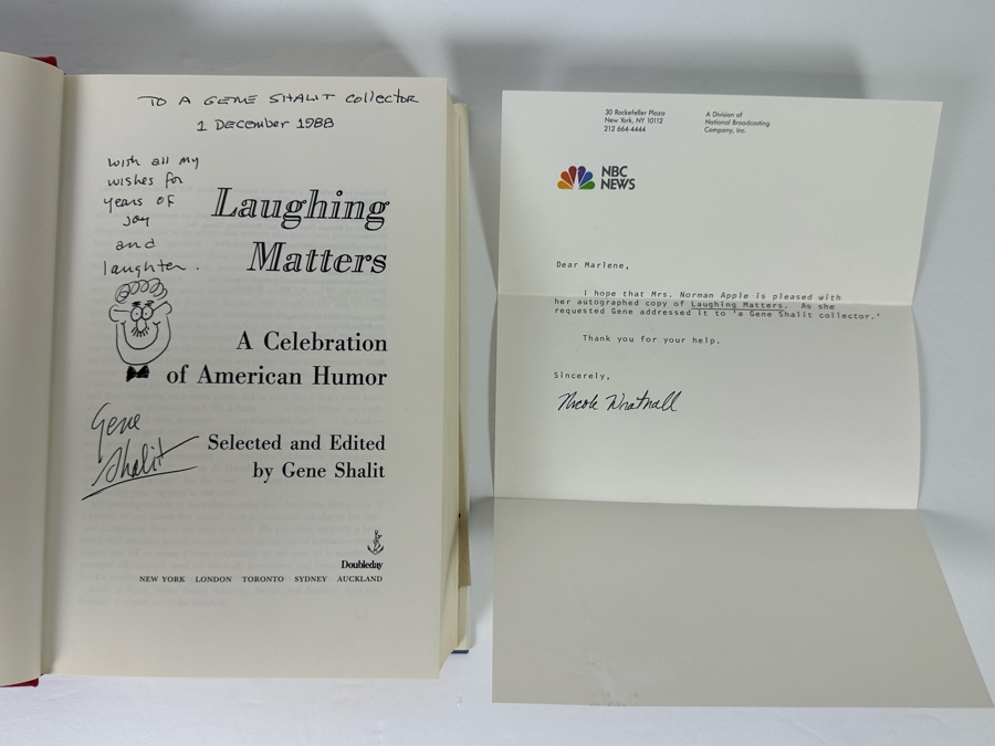 Signed First Edition Hardcover Book Laughing Matters A Celebration Of American Humor Signed By Gene Shalit 1987 [Photo 5]