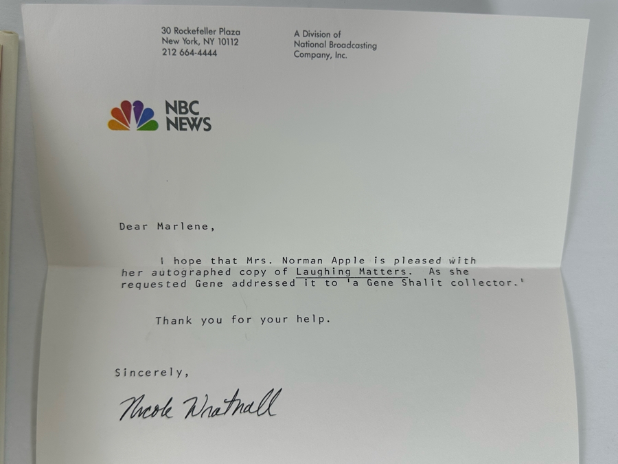 Signed First Edition Hardcover Book Laughing Matters A Celebration Of American Humor Signed By Gene Shalit 1987 [Photo 9]