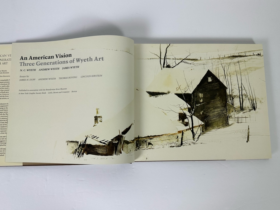 First Edition Hardcover Book An American Vision Three Generations Of Wyeth Art 1987 [Photo 5]