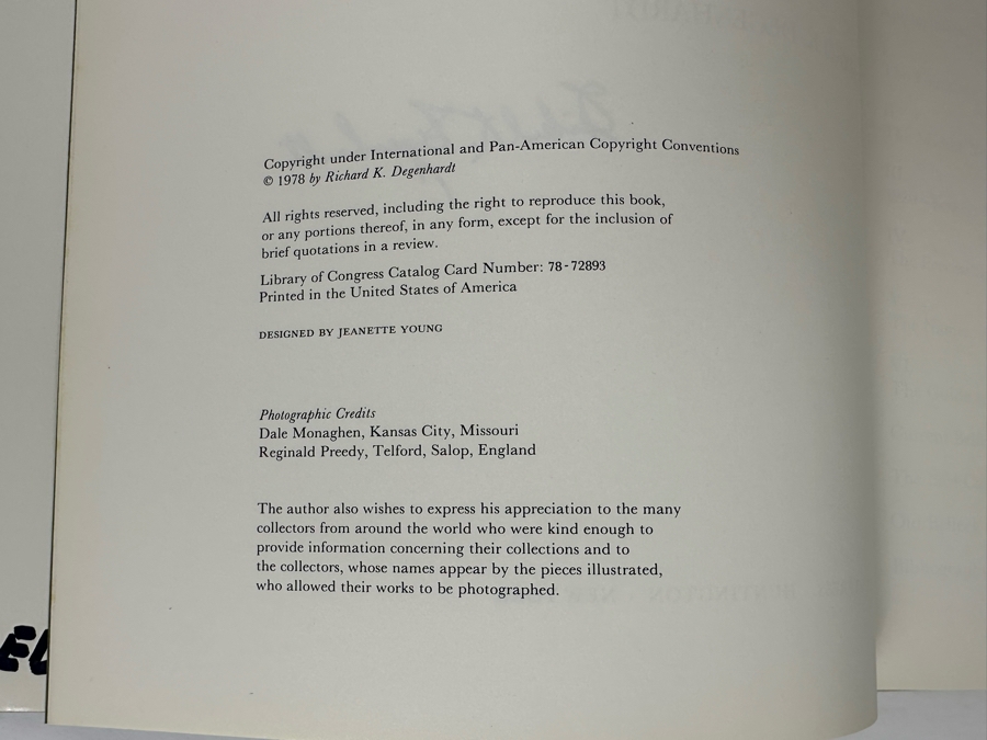 Signed First Edition Hardcover Book Belleek The Complete Collector's Guide And Illustrated Reference Signed By Richard K. Degenhardt 1978 [Photo 9]