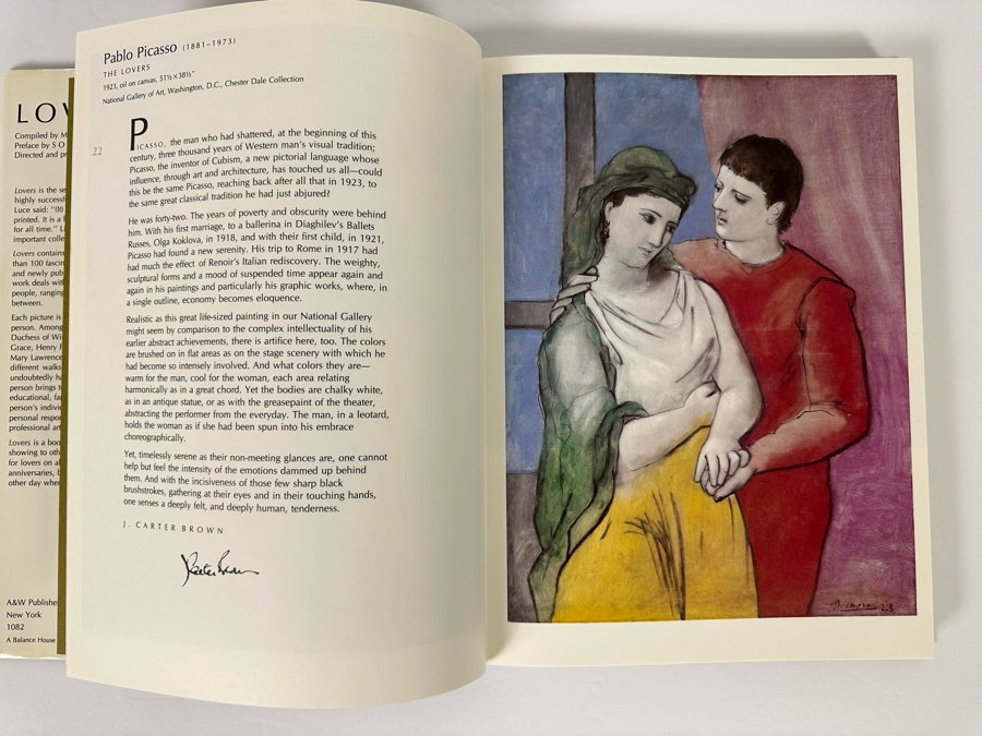 Signed First Edition Hardcover Book Lovers 100 Works Of Art Celebrating Romantic Love Signed By Mary Lawrence 1982 [Photo 12]