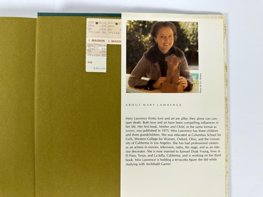 Signed First Edition Hardcover Book Lovers 100 Works Of Art Celebrating Romantic Love Signed By Mary Lawrence 1982 [Photo 13]