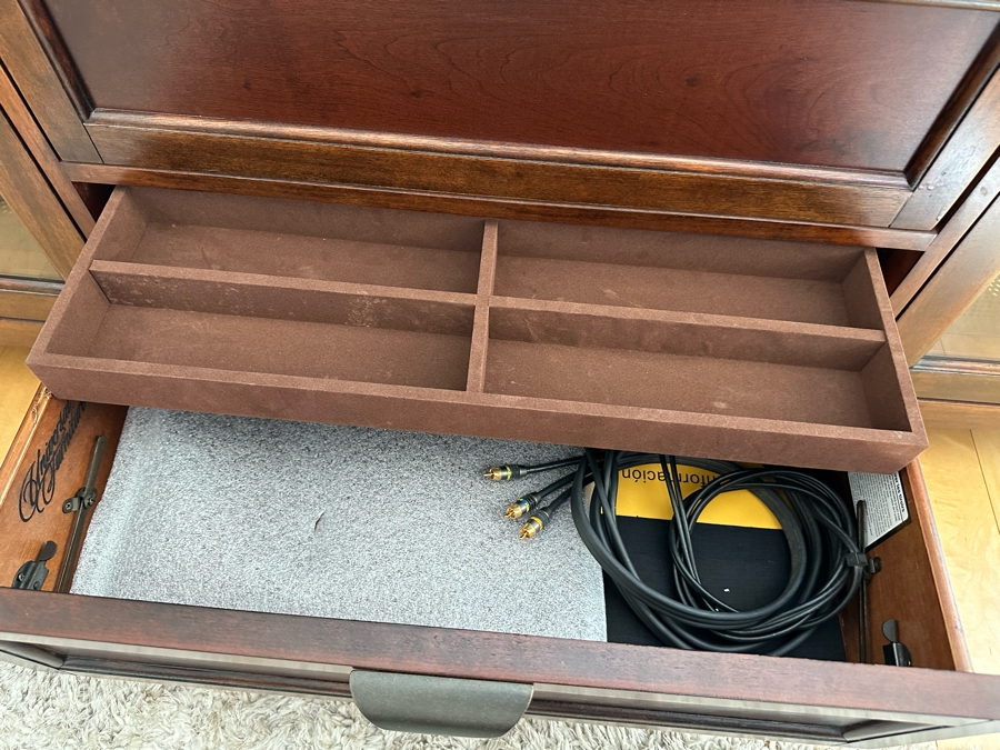 Wooden Credenza Cabinet TV Stand By Universal Furniture 74W X 18D X 26.5H [Photo 6]