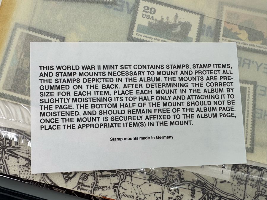 Four World War II Stamp Hardcover Books With Mint Stamps 1941-1943 & Two 1944 & 1945 Stamp Books Without Stamps [Photo 11]