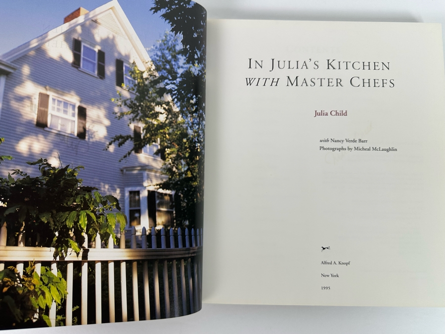 Signed First Edition Hardcover Book In Julia's Kitchen With Master Chefs Signed By Julia Child [Photo 9]