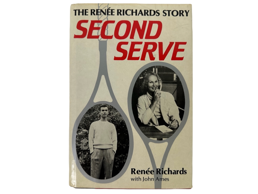 First Edition Hardcover Book Second Serve The Renee Richards Story By Renee Richards [Photo 1]