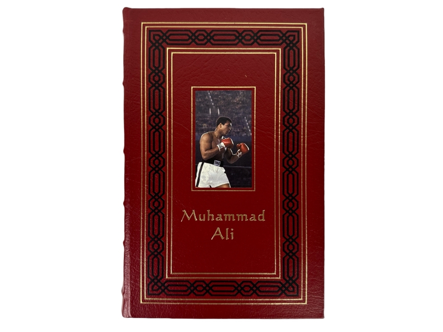 Autographed Muhammad Ali His Life And Times Hardcover Book By Thomas Hauser Signed Collector's Edition Bound In Genuine Leather Easton Press Signed By Muhammad Ali And Thomas Hauser Limited Edition Numbered 1,249 Of 3,500 [Photo 3]